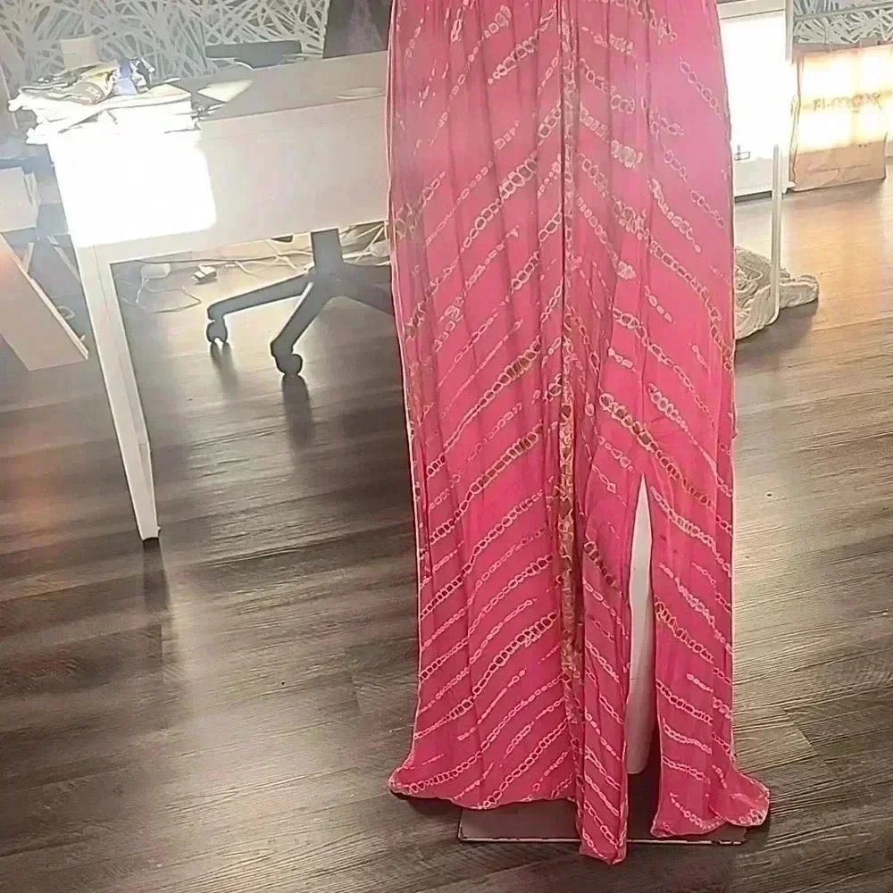 YOUNG FABULOUS & BROKE TIE DYE LONG DRESS SIZE M - Picture 3 of 4
